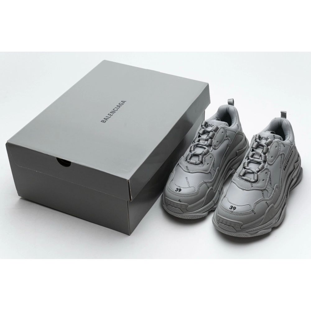 Balenciaga Triple S Allover Logo Gray 536737 W2FA1 1210