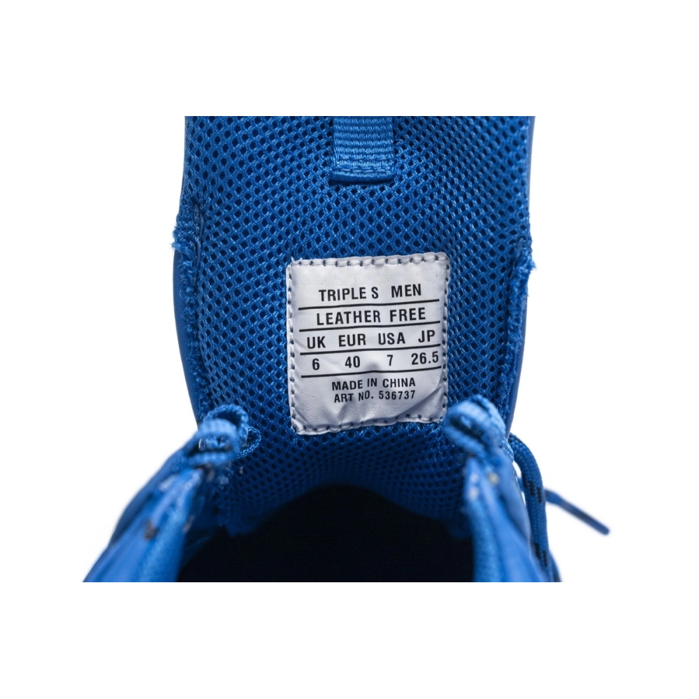 Balenciaga Triple S Letter Blue 536737 W06E2 0848