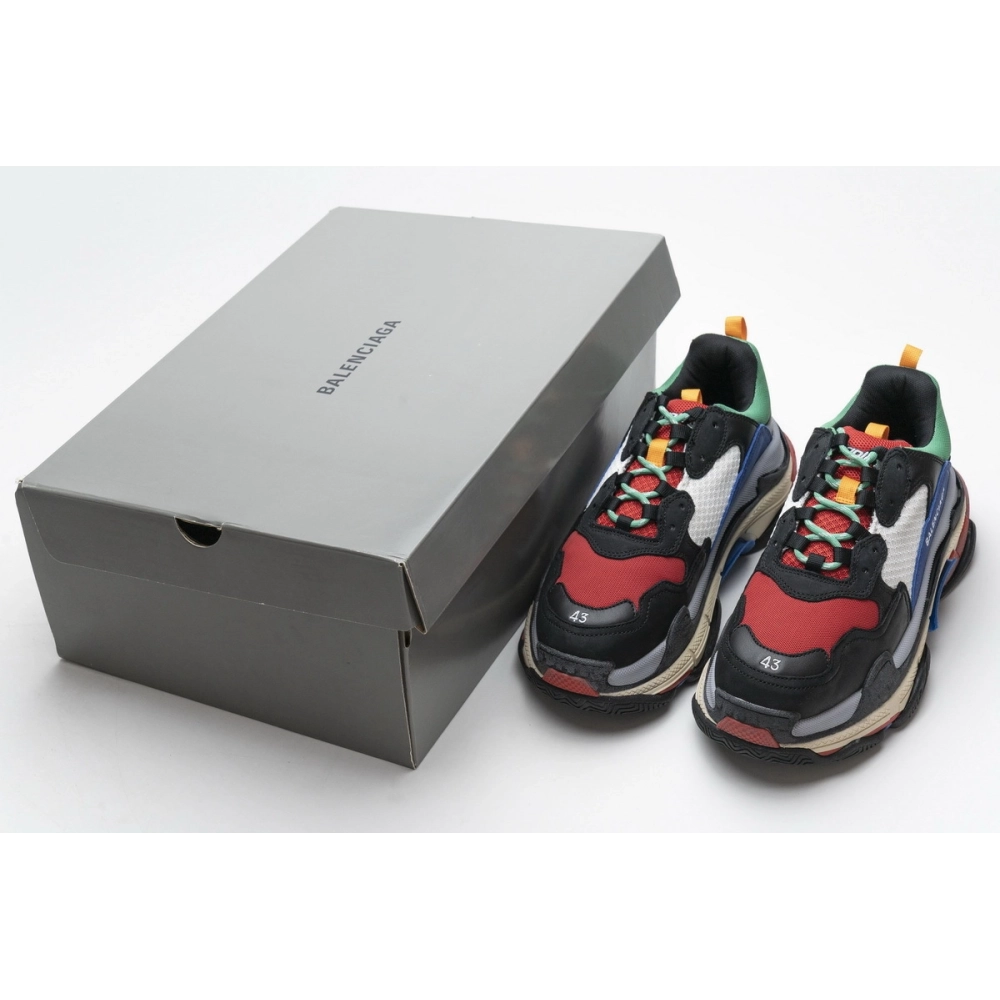 Balenciaga Triple S Green Red 490672 W09O5 1068