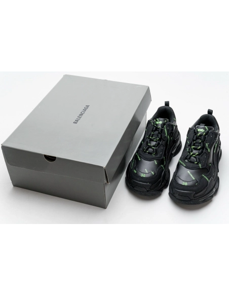 Balenciaga Triple S Letter Fluorescent Yellow 524039 W2FA1 7633