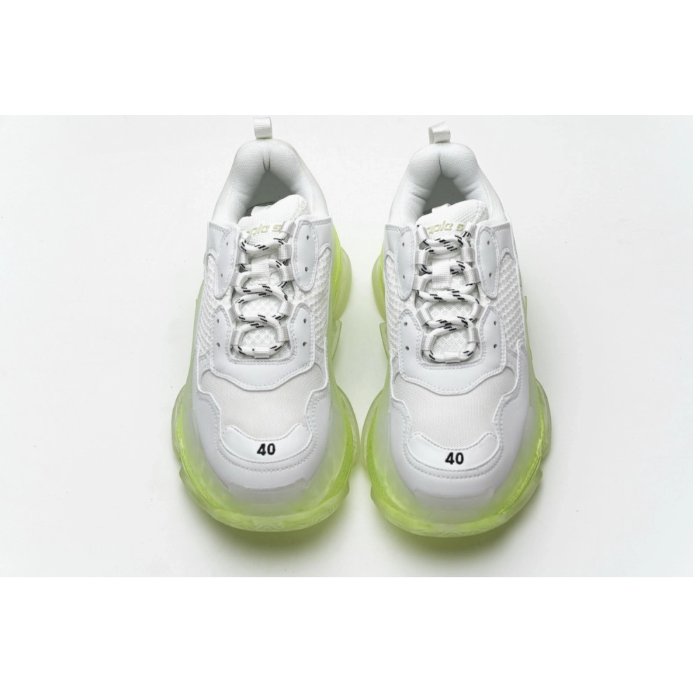 Balenciaga Triple S White Green 544351 W09E1 1331