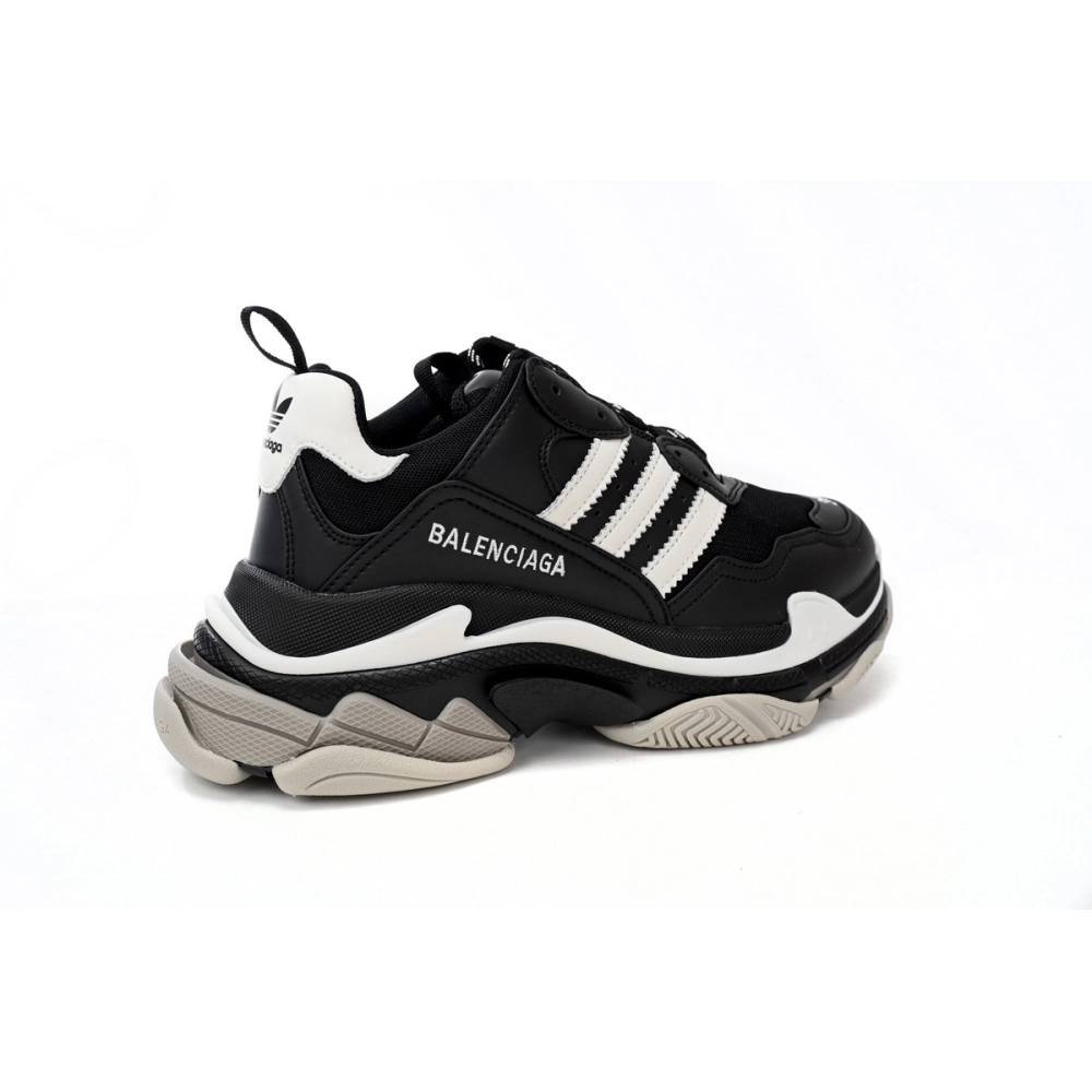 adidas x Balenciaga Triple S Black And White 712764 W2ZB2 1090