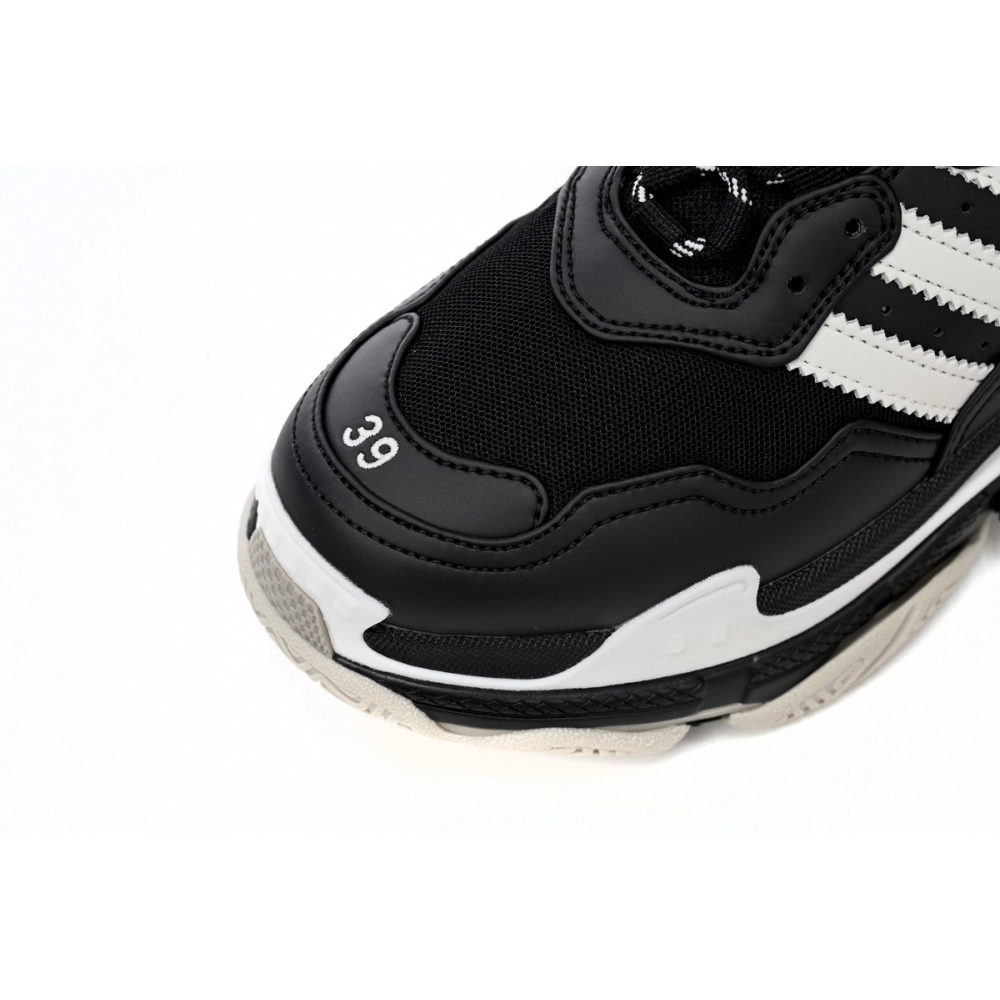 adidas x Balenciaga Triple S Black And White 712764 W2ZB2 1090