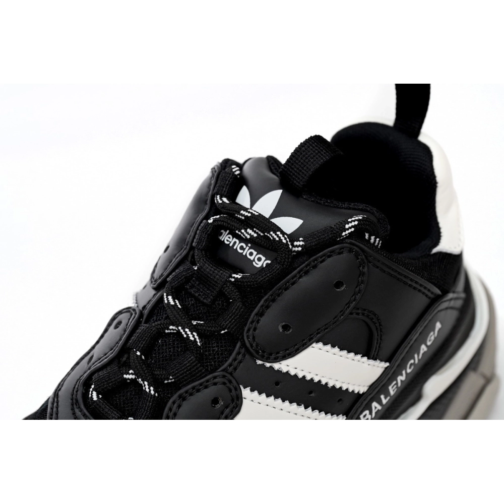 adidas x Balenciaga Triple S Black And White 712764 W2ZB2 1090