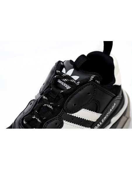 adidas x Balenciaga Triple S Black And White 712764 W2ZB2 1090