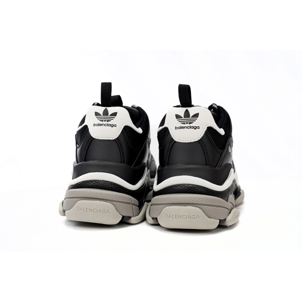 adidas x Balenciaga Triple S Black And White 712764 W2ZB2 1090