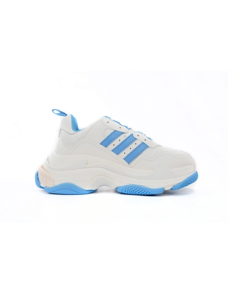 adidas x Balenciaga Triple S White And Blue 712764 W2ZB3 9040