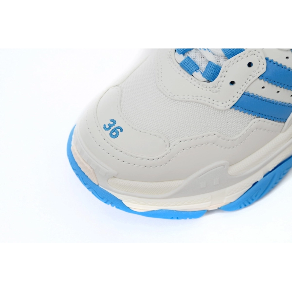 adidas x Balenciaga Triple S White And Blue 712764 W2ZB3 9040