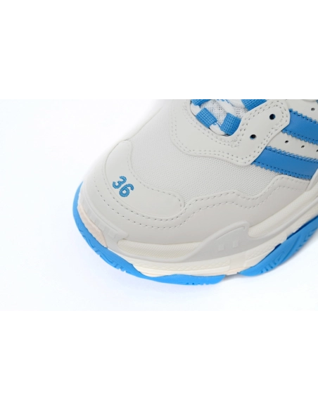 adidas x Balenciaga Triple S White And Blue 712764 W2ZB3 9040