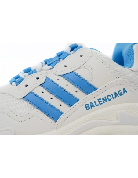 adidas x Balenciaga Triple S White And Blue 712764 W2ZB3 9040