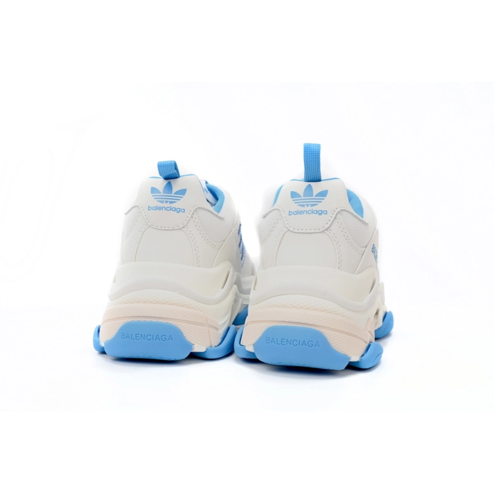 adidas x Balenciaga Triple S White And Blue 712764 W2ZB3 9040