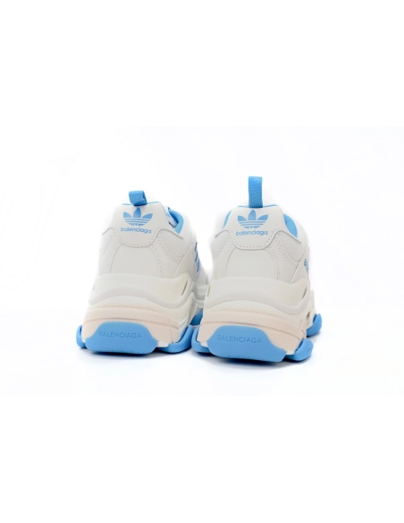 adidas x Balenciaga Triple S White And Blue 712764 W2ZB3 9040