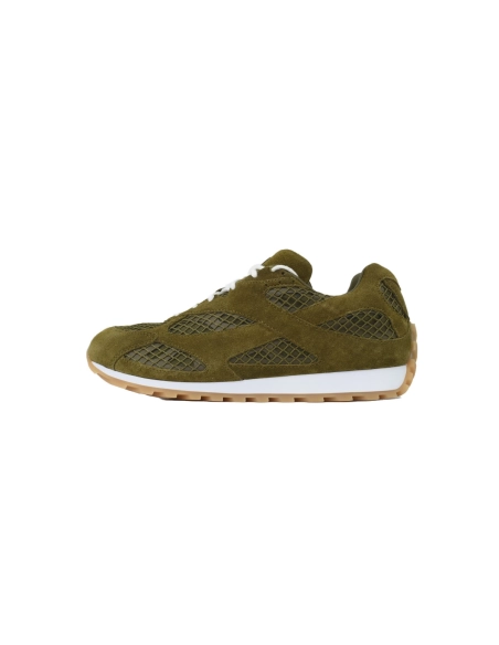 Bottega Veneta Orbit Sneakers Suede Green