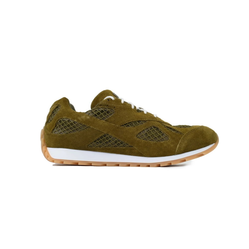 Bottega Veneta Orbit Sneakers Suede Green