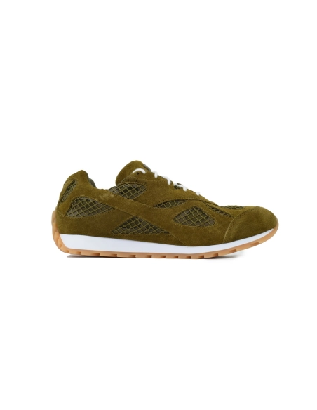 Bottega Veneta Orbit Sneakers Suede Green