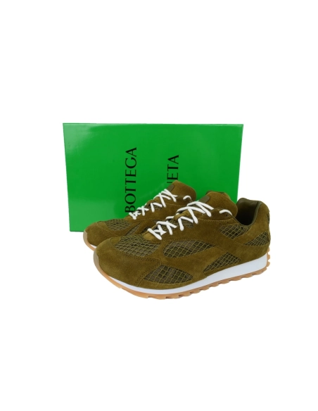 Bottega Veneta Orbit Sneakers Suede Green