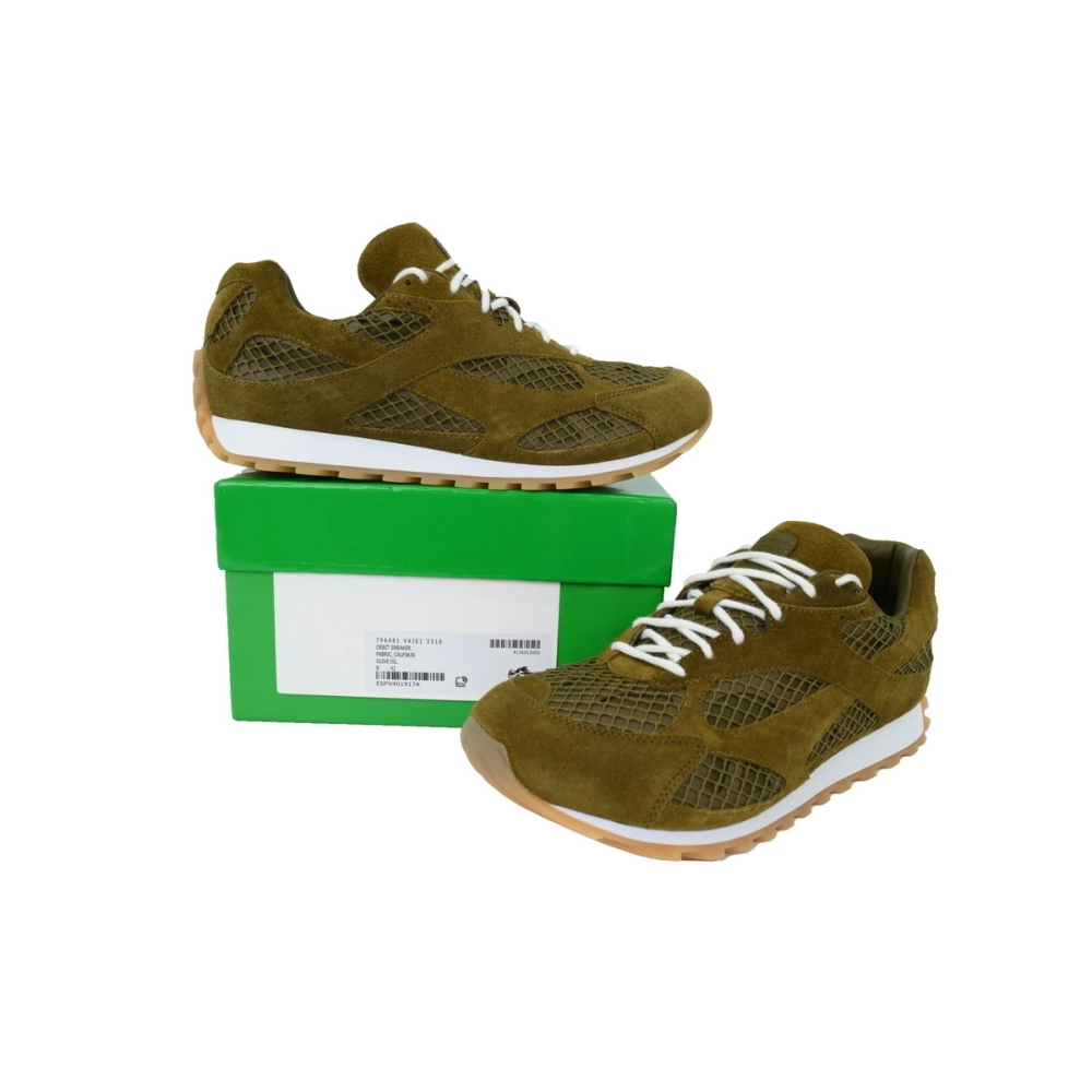 Bottega Veneta Orbit Sneakers Suede Green