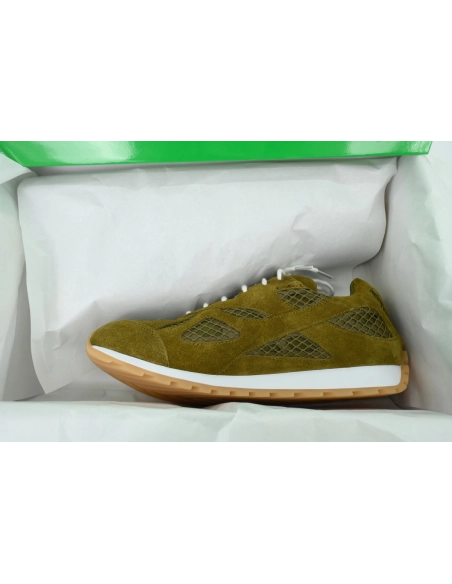 Bottega Veneta Orbit Sneakers Suede Green