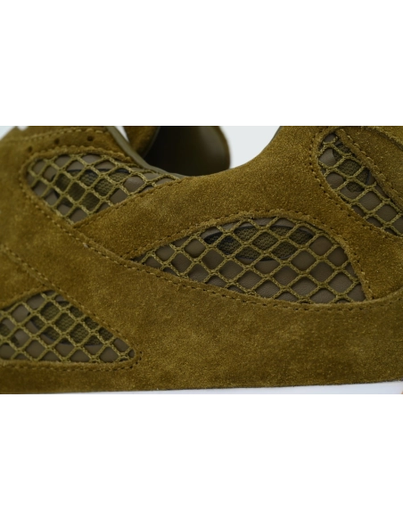 Bottega Veneta Orbit Sneakers Suede Green