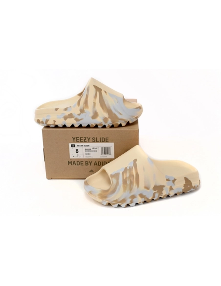 Adidas Yeezy Slide Enflame Oil Painting White Yellow GW1932