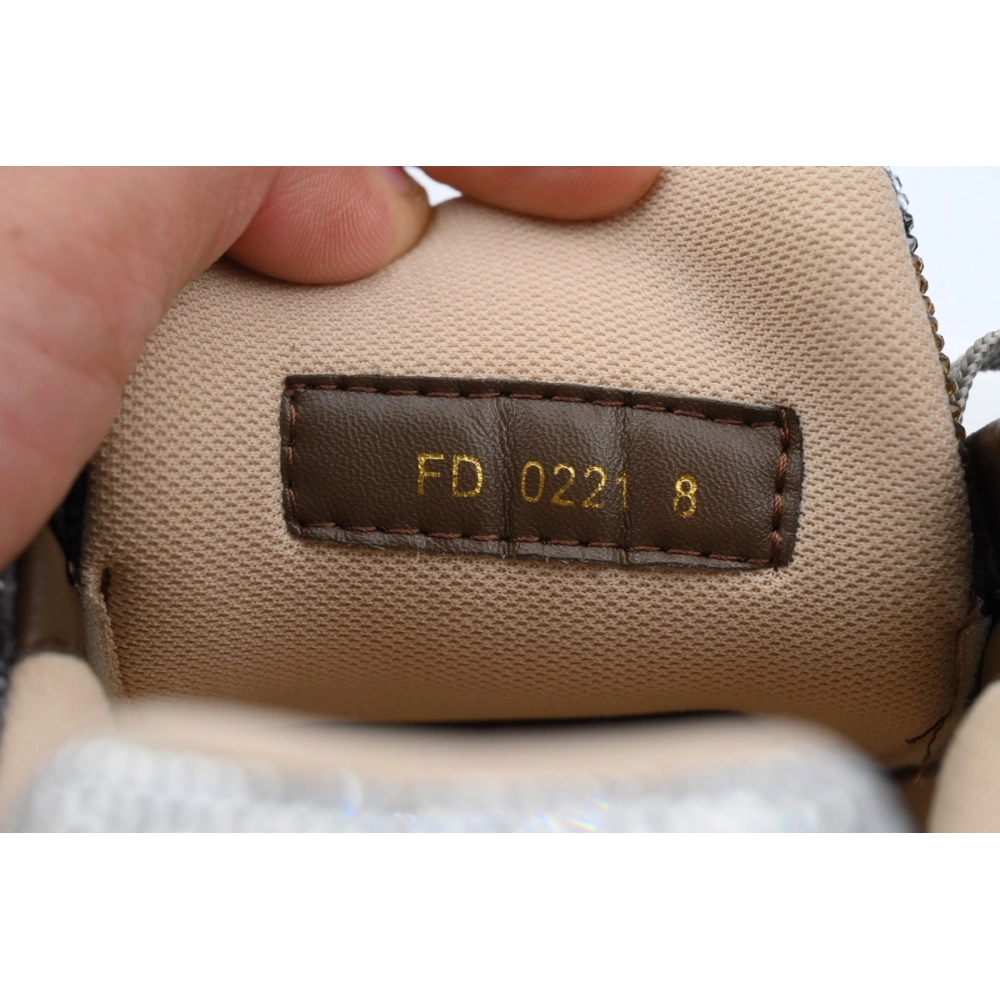 Louis Vuitton Trainer Khaki Camouflage Rhinestone