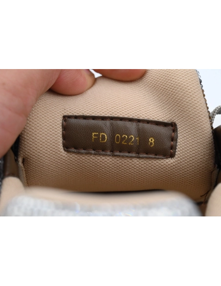 Louis Vuitton Trainer Khaki Camouflage Rhinestone