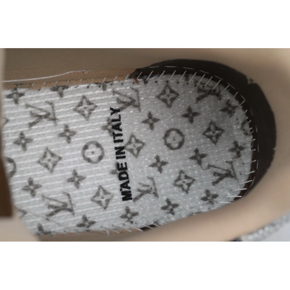 Louis Vuitton Trainer Khaki Camouflage Rhinestone