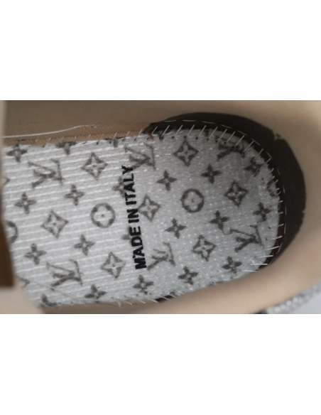 Louis Vuitton Trainer Khaki Camouflage Rhinestone