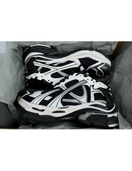 Balenciaga Runner Sneaker White Black 772774 W3RMU 9010