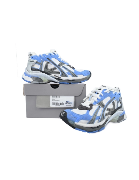 Balenciaga Runner Sneaker Worn Out Blue Grey 772774 W3RNY 4912