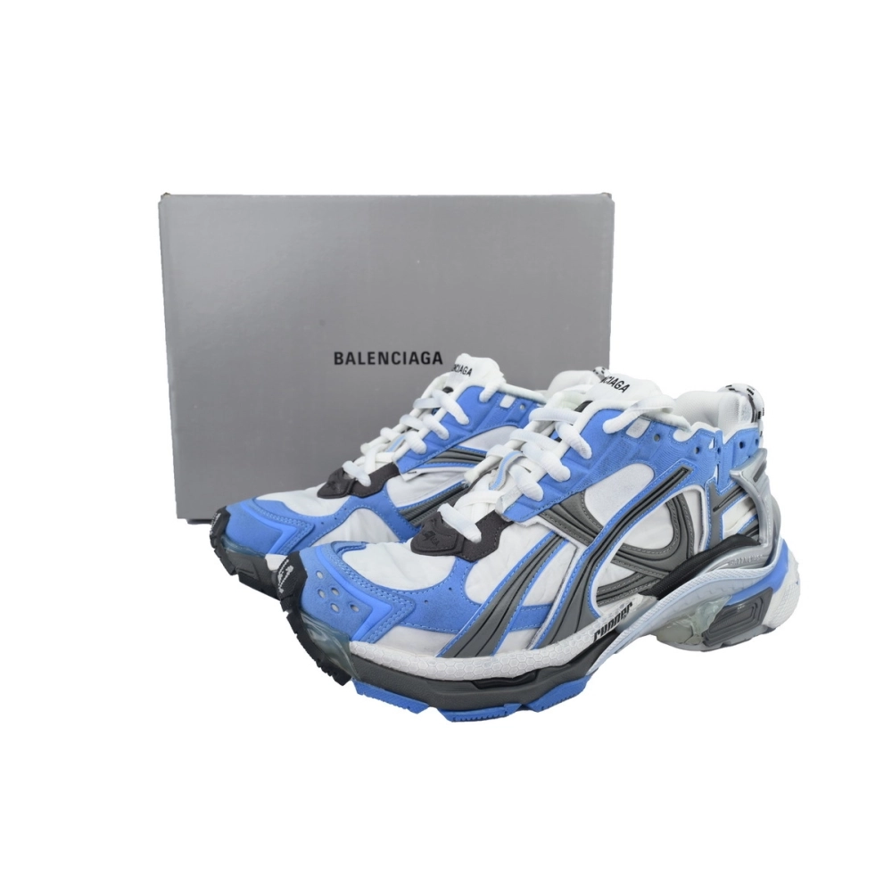 Balenciaga Runner Sneaker Worn Out Blue Grey 772774 W3RNY 4912
