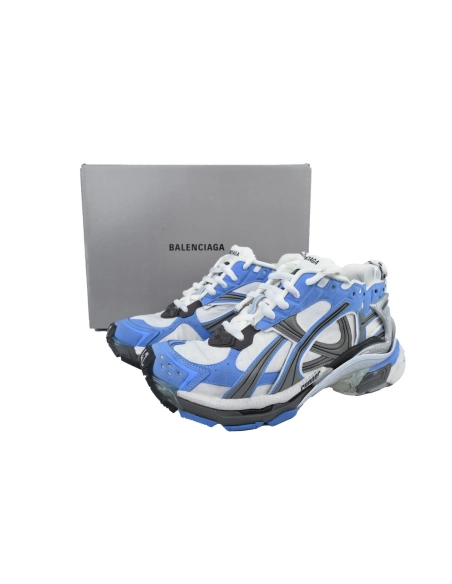Balenciaga Runner Sneaker Worn Out Blue Grey 772774 W3RNY 4912