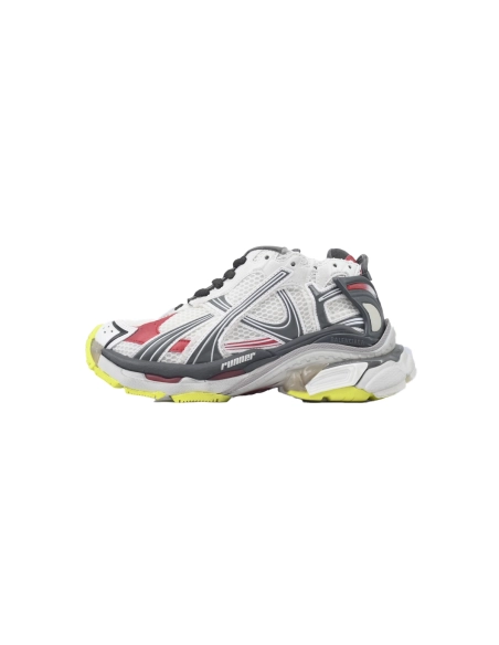 Balenciaga Runner Sneaker White Red And Gray Black 772767 W3RNY 0509