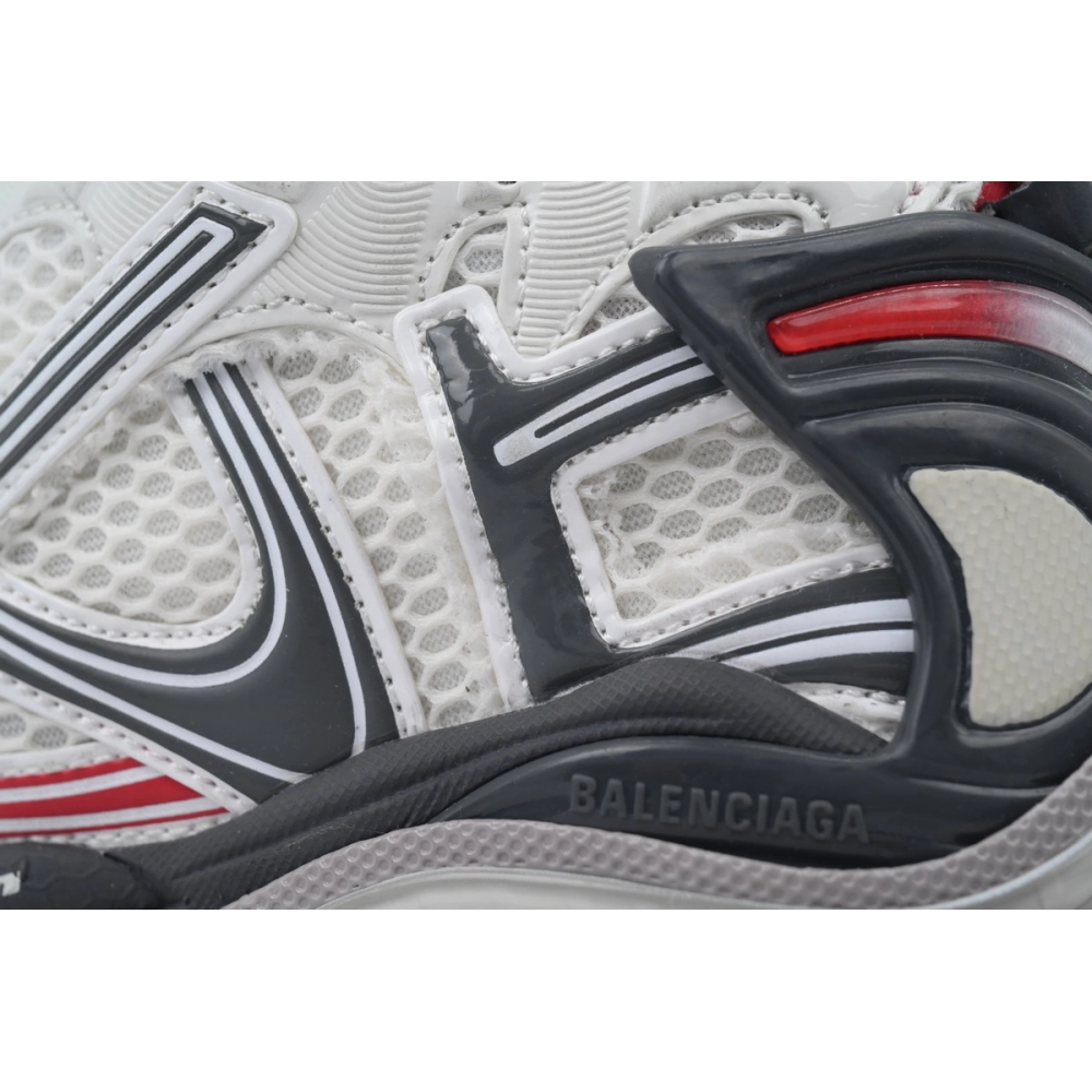 Balenciaga Runner Sneaker White Red And Gray Black 772767 W3RNY 0509