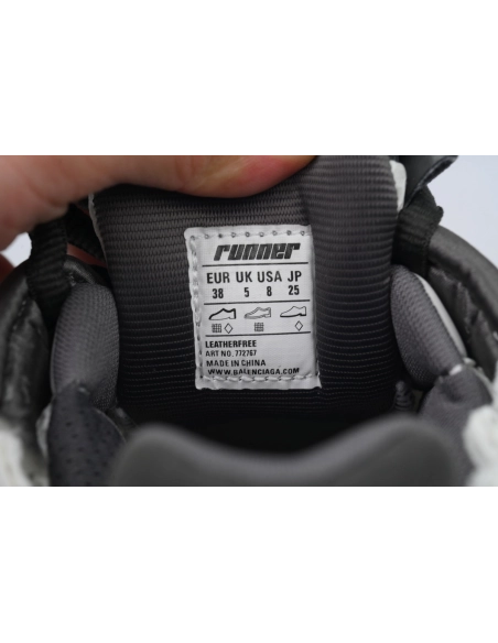 Balenciaga Runner Sneaker White Red And Gray Black 772767 W3RNY 0509