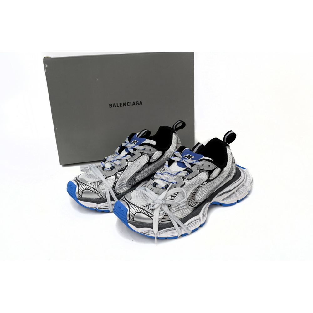 Balenciaga 3XL Sneaker in Black And White Blue 734734W3RB70226