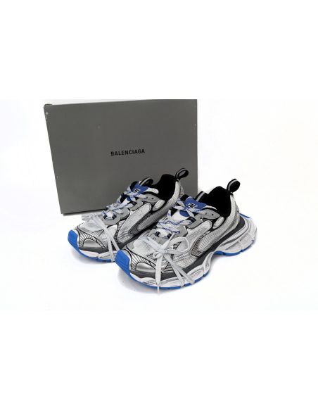 Balenciaga 3XL Sneaker in Black And White Blue 734734W3RB70226