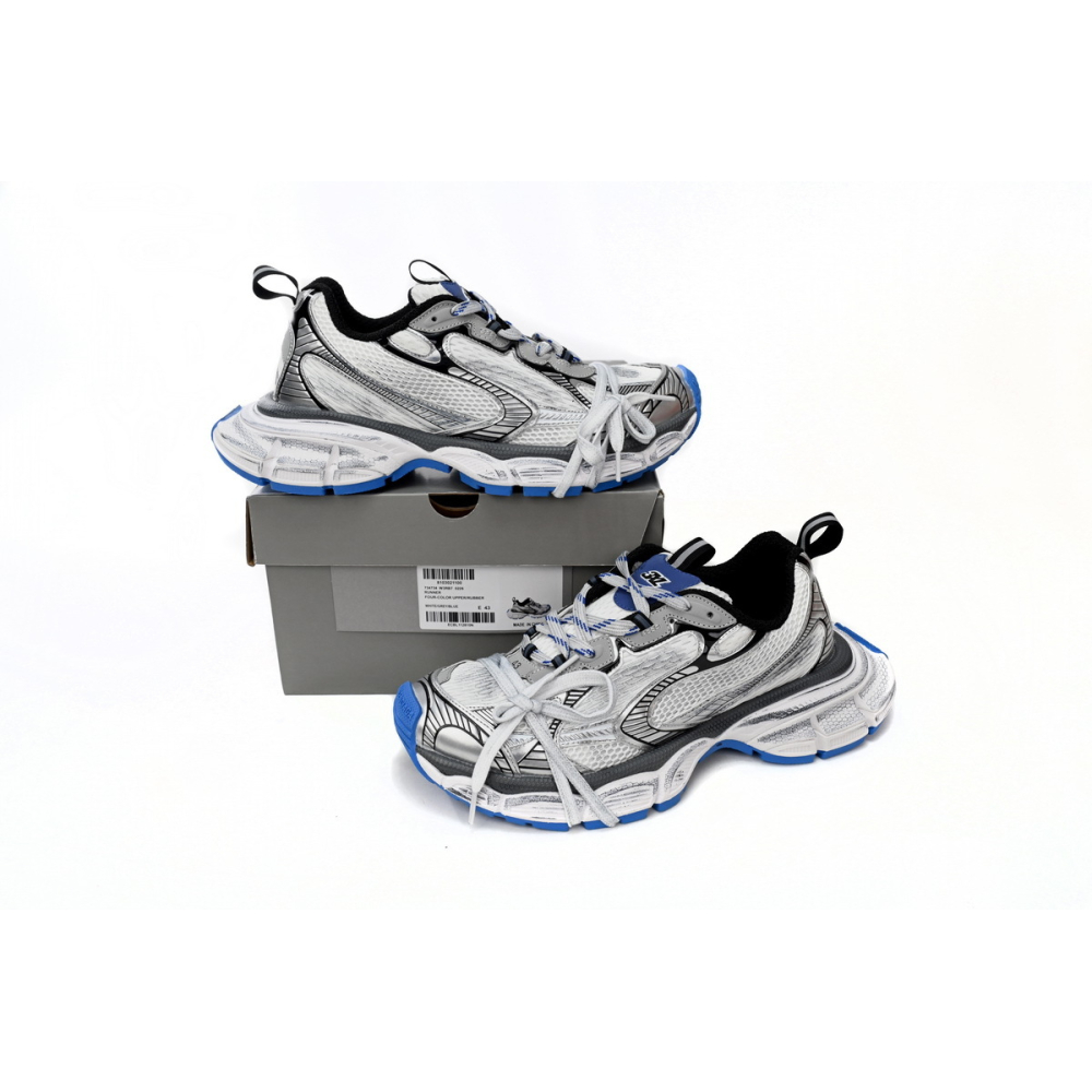 Balenciaga 3XL Sneaker in Black And White Blue 734734W3RB70226