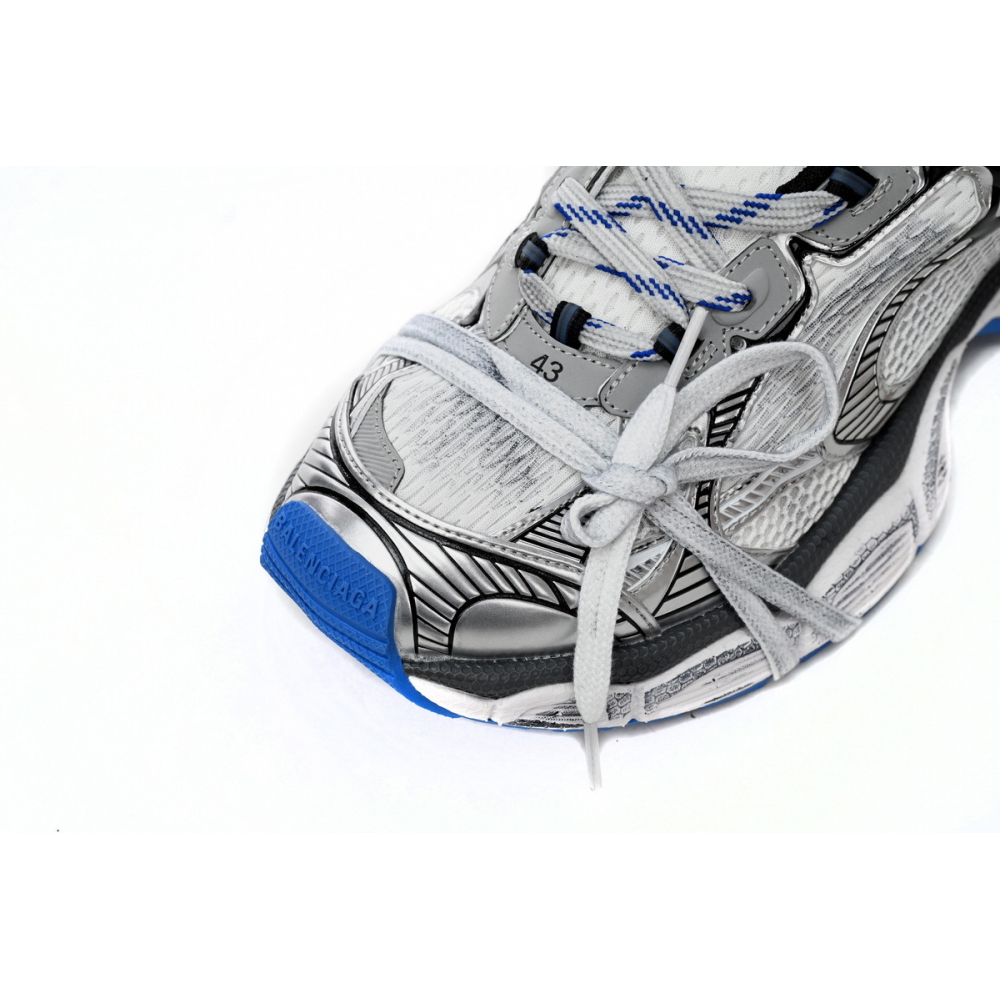 Balenciaga 3XL Sneaker in Black And White Blue 734734W3RB70226