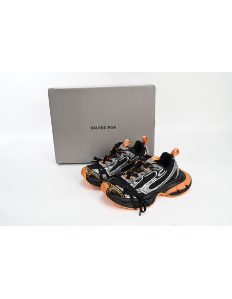 Balenciaga 3XL Sneaker in All Black Orange 734731W3XL31178