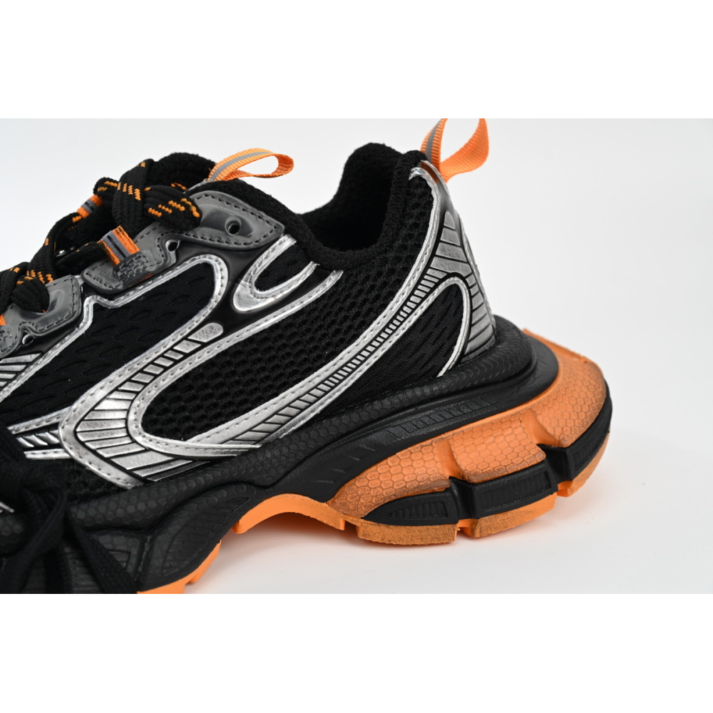 Balenciaga 3XL Sneaker in All Black Orange 734731W3XL31178
