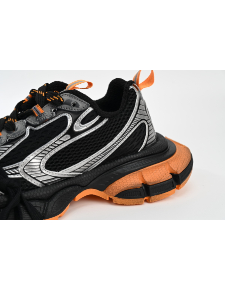 Balenciaga 3XL Sneaker in All Black Orange 734731W3XL31178