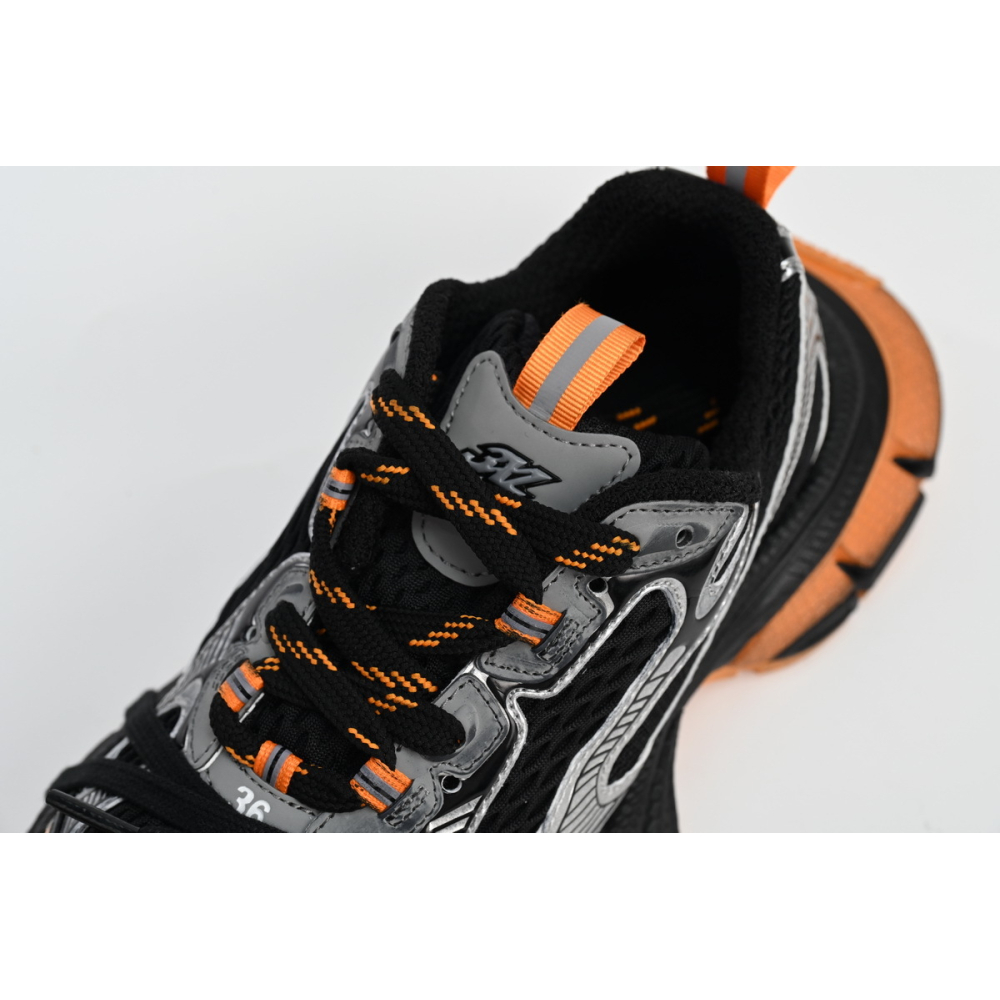 Balenciaga 3XL Sneaker in All Black Orange 734731W3XL31178