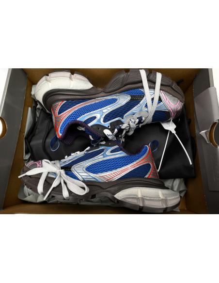 Balenciaga 3XL Sneaker in Silver Red and Blue 542229W1RB50513