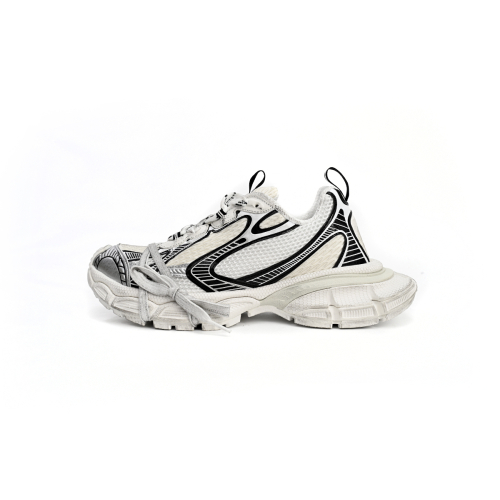 Balenciaga 3XL Sneaker in Silver Rice White Black 542229W1RB50352
