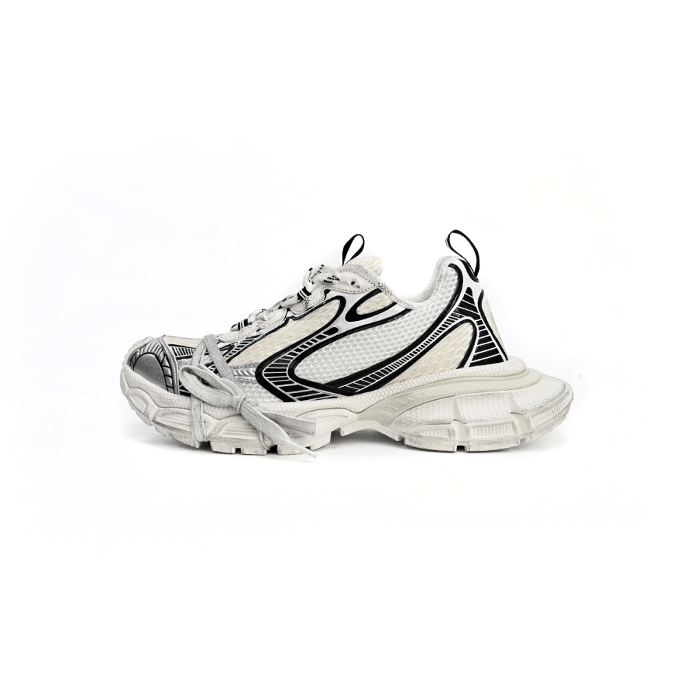 Balenciaga 3XL Sneaker in Silver Rice White Black 542229W1RB50352