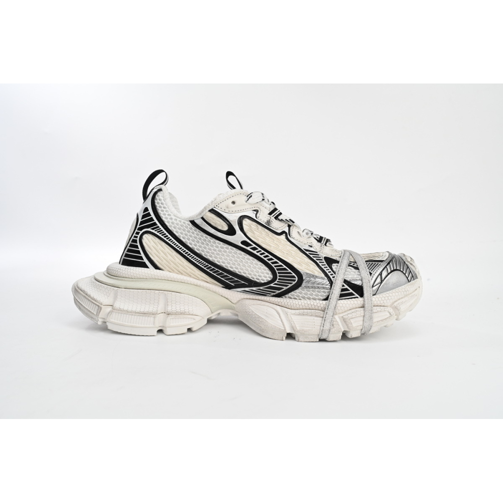 Balenciaga 3XL Sneaker in Silver Rice White Black 542229W1RB50352