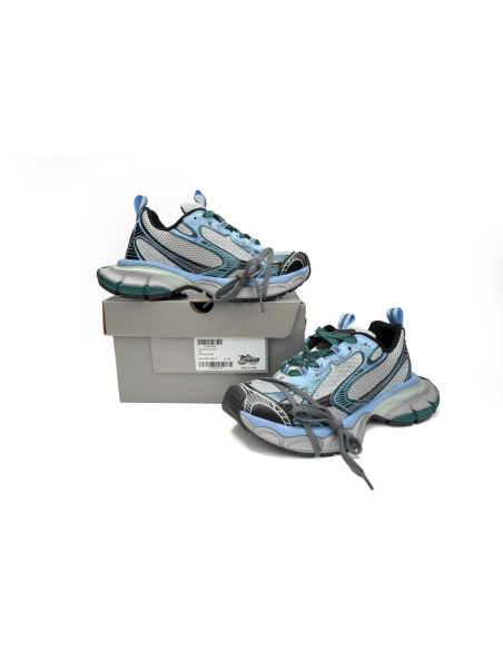 Balenciaga 3XL Sneaker Black Green Blue 734731 W3XLR 0629