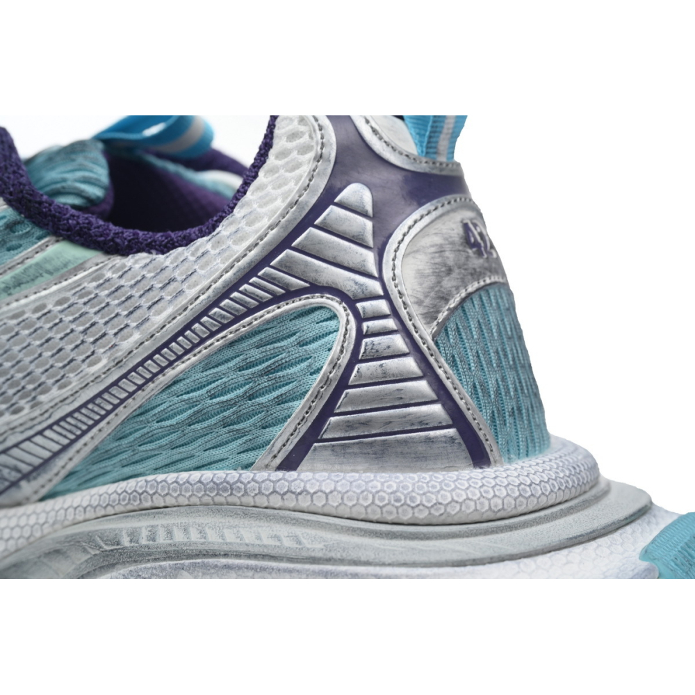 Balenciaga 3XL Sneaker White Silver Blue 734734 W3XL5 4095