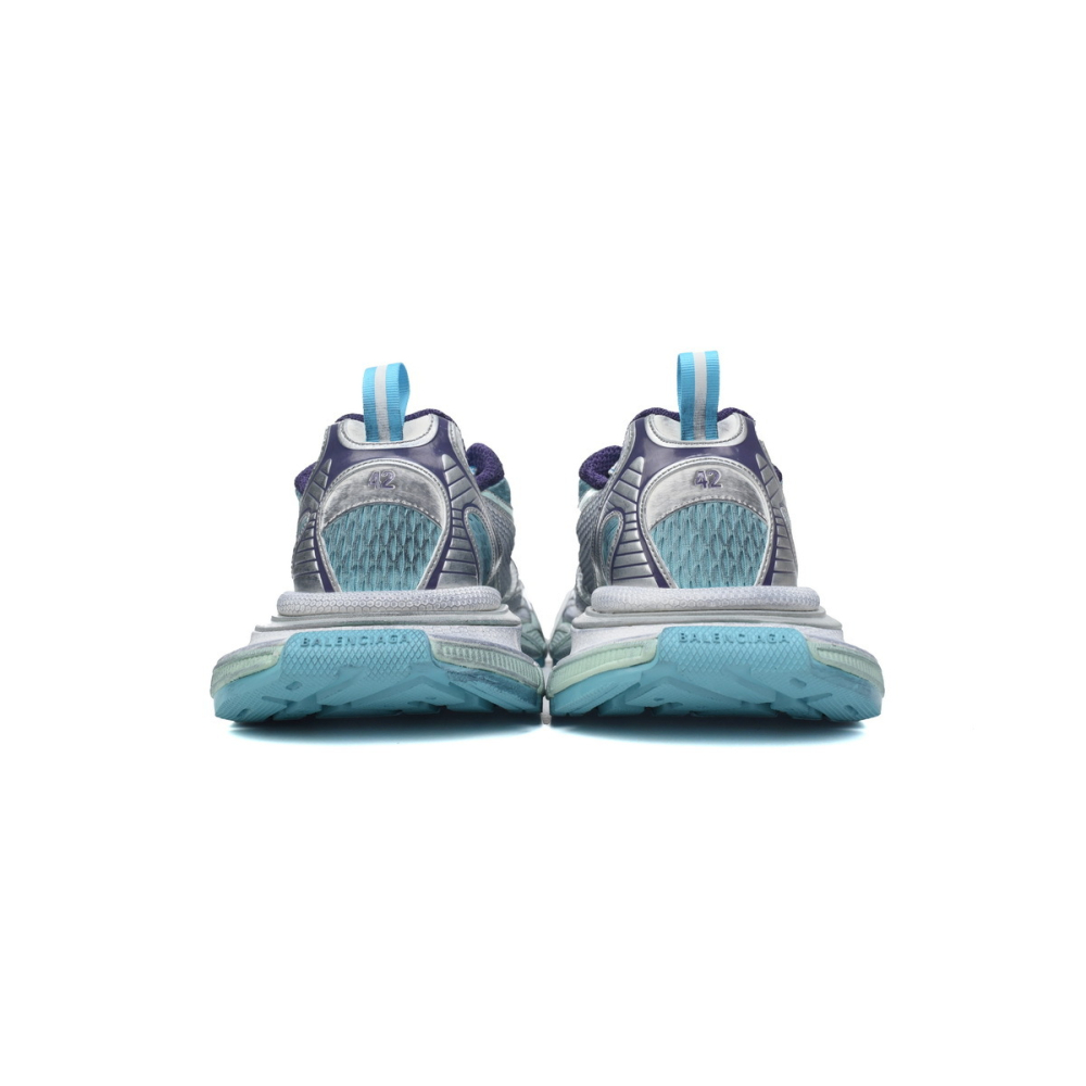 Balenciaga 3XL Sneaker White Silver Blue 734734 W3XL5 4095